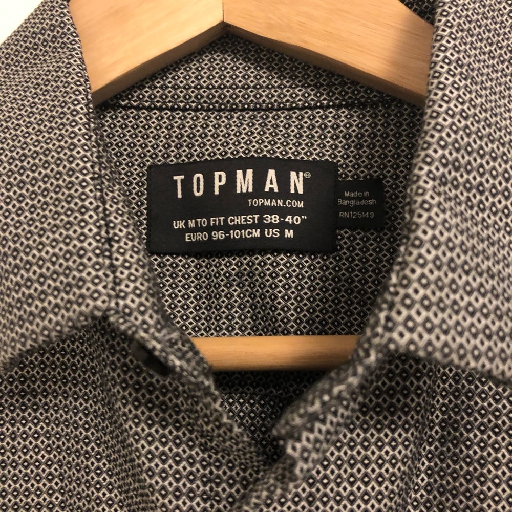 NWOT TOPMAN Button Up